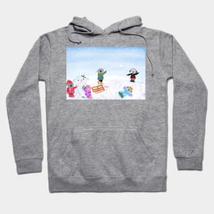 Fun in the snow koalas Hoodie